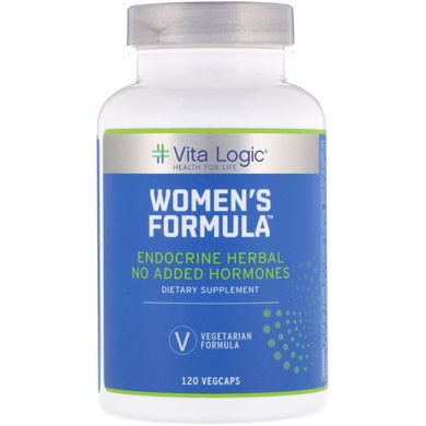 Підтримка ендокринної системи для жінок Vita Logic (Women's Formula) 120 вегетаріанських капсул