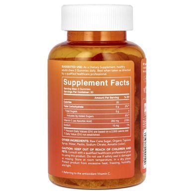 Sports Research, Vitamin C, natural orange, 60 gummy candies.