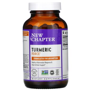 Сила куркуми New Chapter (Turmeric Force) 400 мг 120 капсул