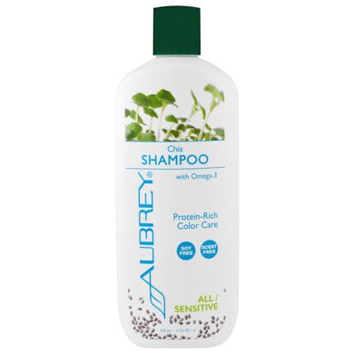 Шампунь для чутливих волосся всіх типів з Чіа Aubrey Organics (Chia Shampoo) 325 мл