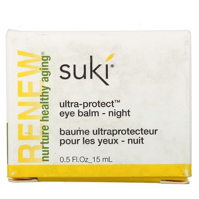 Renew, ультразахисний бальзам для очей, нічний, Suki Inc, 05 рідких унцій (15 мл)