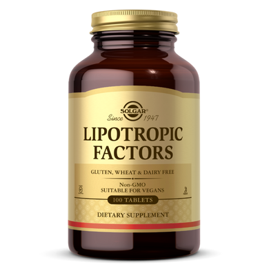 Ліпотропні фактори Solgar (Lipotropic Factors) 100 таблеток