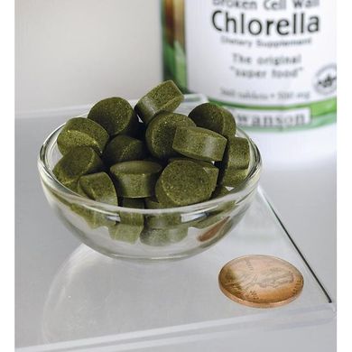 Хлорела Swanson (Broken Cell Wall Chlorella) 500 мг 360 таблеток