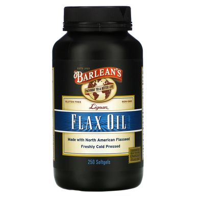 Лляна олія Barlean's (Flax Oil) 250 капсул