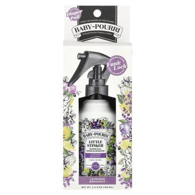 Poo-Pourri, Baby-Pourri&trade;, Little Stinker&trade;, Diaper Pail Odor Eliminator, Lavender Bergamot, 3.4 fl oz (100 ml) купить в Киеве и Украине