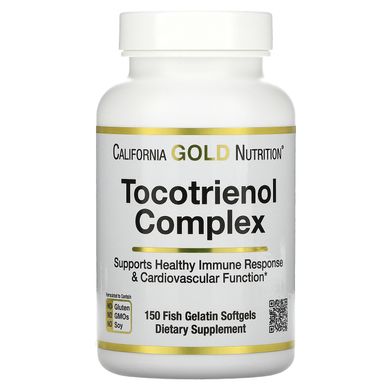 Комплекс токотрієнолів California Gold Nutrition (Tocotrienol Complex) 150 м'яких капсул з риб'ячого желатину