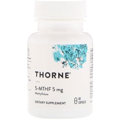 Метафолін Thorne Research (5-MTHF) 5 мг 60 капсул