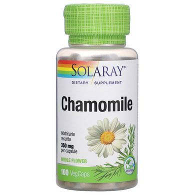 Ромашка Solaray (Chamomile) 350 мг 100 капсул