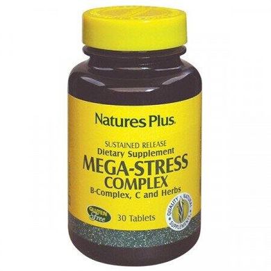 Мега-Стресс комплекс Natures Plus (Mega-Stress) 30 таблеток купить в Киеве и Украине