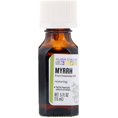 Ефірна олія мірри (Myrrh), Aura Cacia, 100% чисте, 15 мл