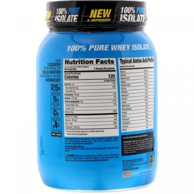 ISO HD 100% Pure Protein Isolate, Chocolate Brownie, BPI Sports, 736 g.