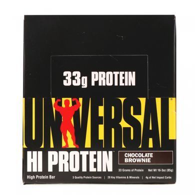 Батончики с высоким содержанием белка, шоколадное печенье, Universal Nutrition, 16 батончиков, 3 унции (85 г) каждый купить в Киеве и Украине