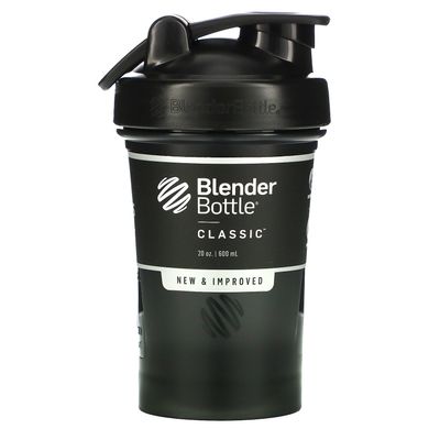 Бутылка, классическая с петелькой, черный, Blender Bottle, 591 мл купить в Киеве и Украине