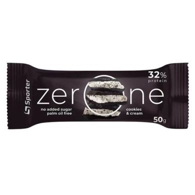 Протеїнові батончики з смаком кремового печива Sporter (ZerOne) 25 шт по 50 г