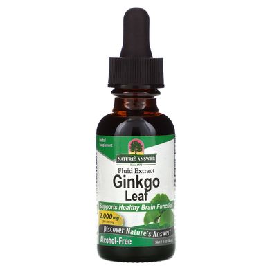 Гінкго без спирту Nature's Answer (Ginkgo) 500 мг 30 мл