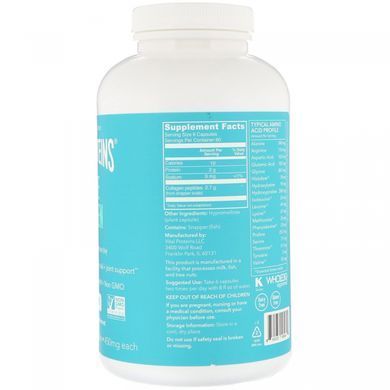Морський колаген з промислової риби, Vital Proteins, 450 мг, 360 капсул