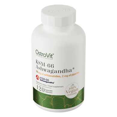 KSM-66 Ashwagandha OstroVit 120 капсул купить в Киеве и Украине