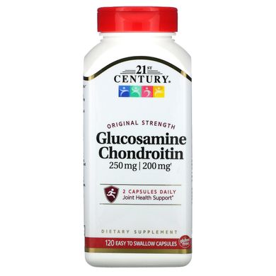 Глюкозамін Хондроїтин 21st Century (Glucosamine Chondroitin) 250 мг / 200 мг 120 капсул