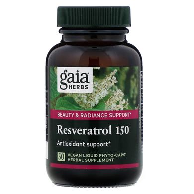 Ресвератрол 150 Gaia Herbs (Resveratrol 150) 50 капсул