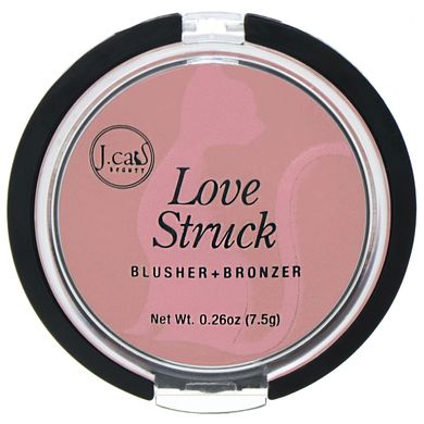 Рум'яна + бронзер Love Struck, відтінок LGP101 «Рожевий запашний горошок», J.Cat Beauty, 7,5 г