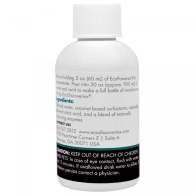 Deodorant and stain remover EcoDiscoveries (Double Refill Pack Pet Deodorizer & Stain Remover) 60 ml