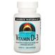 Вітамін Д-3, Vitamin D-3, Source Naturals, 5000 МО, 120 капсул фото