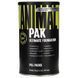 Полный комплексный тренировочный набор в пакетиках Universal Nutrition (Animal Pak The Ultimate Training Pack) 44 пакетика фото