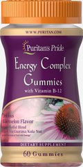Енергетичний комплекс жувальний з вітаміном B12, Energy Complex Gummy with Vitamin B12, Puritan's Pride, 60 жувальних
