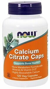 Кальций цитрат Now Foods (Calcium Citrate) 150 мг 120 капсул купить в Киеве и Украине