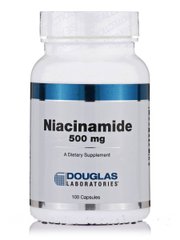 Ниацинамид Douglas Laboratories (Niacinamide) 500 мг 100 капсул купить в Киеве и Украине