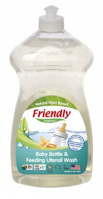 Органічний миючий засіб для пляшечок, сосок і посуду, без запаху, Friendly Organic, 729 мл