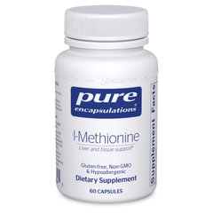 Метионин Pure Encapsulations (L-Methionine) 60 капсул купить в Киеве и Украине