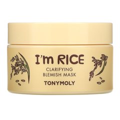 Tony Moly, I'm Rice, косметична маска, що очищає, від плям, 3,38 рідких унцій (100 мл)