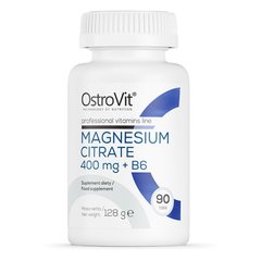 Цитрат магния 400 мг + B6 OstroVit (Magnesium Citrate 400 mg + B6) 90 таблеток купить в Киеве и Украине