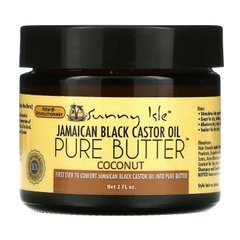 Sunny Isle, Ямайська чорна рицинова олія, чиста олія, кокос, 2 рідких унції