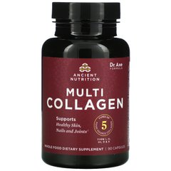 Мульти колаген, Dr Axe / Ancient Nutrition, 90 капсул