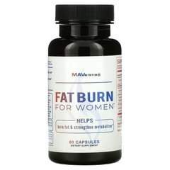 Жироспалювач для жінок MAV Nutrition (Fat Burn For Women) 60 капсул