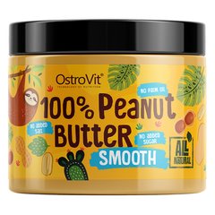 100% Горіхова олія з медом 100% OstroVit (Peanut Butter) 500 г