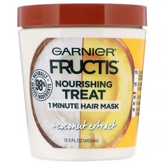 1-хвилинна поживна маска для волосся, з екстрактом кокоса, Garnier, 400 мл