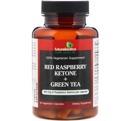 Красный малиновый кетон + зеленый чай, FutureBiotics, 60 вегетарианских капсул купить в Киеве и Украине