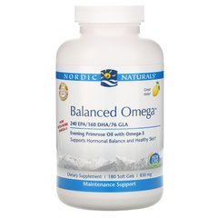 Збалансована омега лимон Nordic Naturals (Balanced Omega) 830 мг 180 капсул