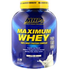 Максимум сироватки, ванільне морозиво, Maximum Human Performance, LLC, 2,27 кг