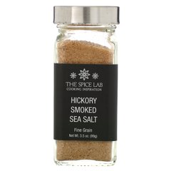Копченая морская соль с гикори, мелкое зерно, Hickory Smoked Sea Salt, Fine Grain, The Spice Lab, 99 г купить в Киеве и Украине