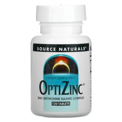 Цинк ОптіЦинк Source Naturals (OptiZinc) 30 мг 120 таблеток