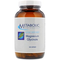 Гліцинат магнію, Metabolic Maintenance, 180 капсул