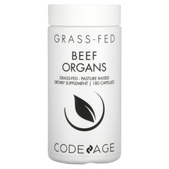 CodeAge, Органы из говядины травяного откорма, 180 капсул купить в Киеве и Украине