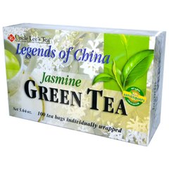 Легенды Китая, зеленый чай, с жасмином, Uncle Lee's Tea, 100 пакетиков, 5,64 унции (160 г) купить в Киеве и Украине