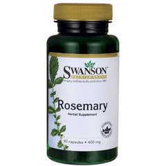 Розмарин, Rosemary, Swanson, 400 мг, 90 капсул