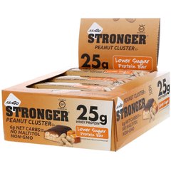 Stronger, арахісовий батончик, NuGo Nutrition, 12 батончиків, 80 г кожен