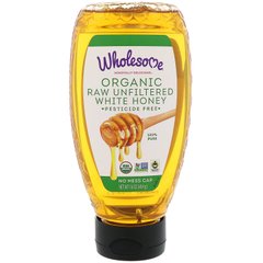 Белый мед Wholesome Sweeteners Inc. (Organic Raw Unfiltered White Honey) 454 г купить в Киеве и Украине
